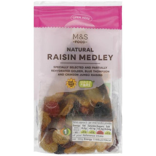 M&S Natural Soft Jumbo Raisin Medley 200g Botiga