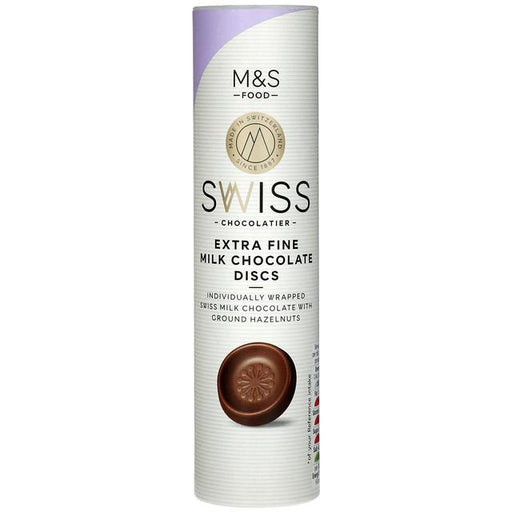 M&S Swiss Extra Fine Milk Chocolate Discs 115g Botiga