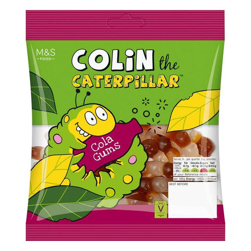 M&S Colin The Caterpillar Cola Gums 170g Botiga