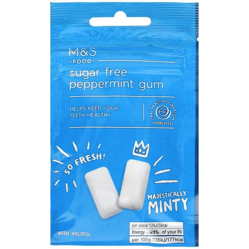 M&S Sugar Free Peppermint Gum 27g Botiga