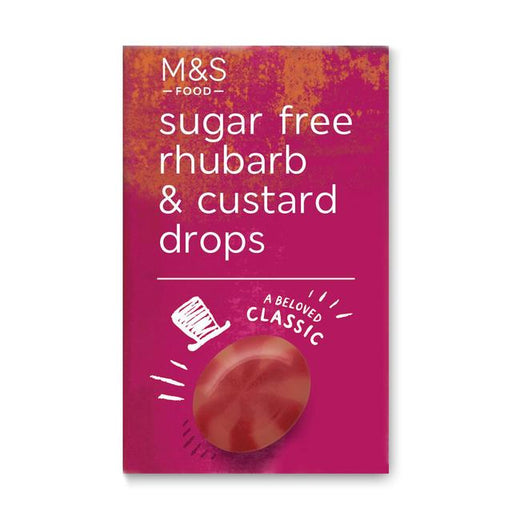 M&S Sugar Free Rhubarb & Custard Drops 42g Botiga