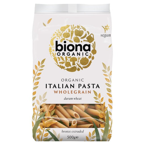 Biona Organic Whole Wheat Penne Pasta 500g Botiga