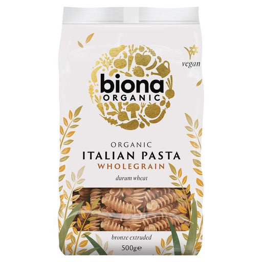 Biona Organic Whole Wheat Fusilli Pasta 500g Botiga