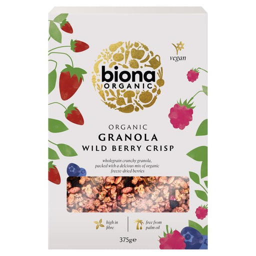 Biona Organic Wild Berry Crispy Granola 375g Botiga