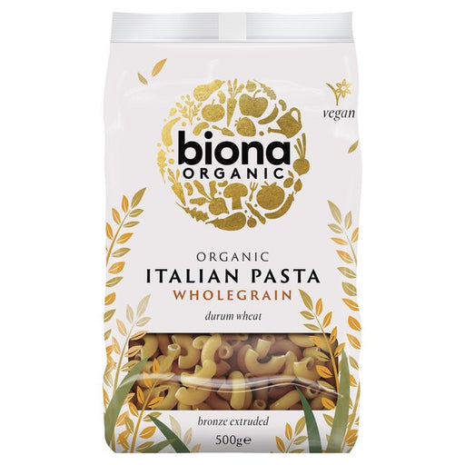 Biona Organic Whole Macaroni Pasta 500g Botiga