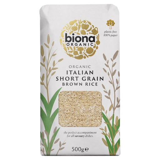 Biona Organic Short Grain Italian Brown Rice 500g Botiga