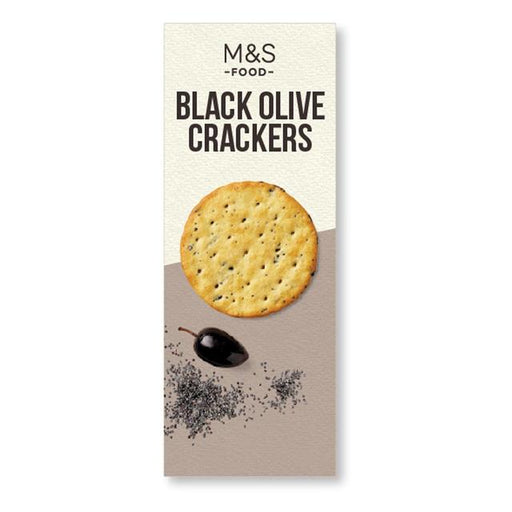 M&S Black Olive Crackers 150g Botiga