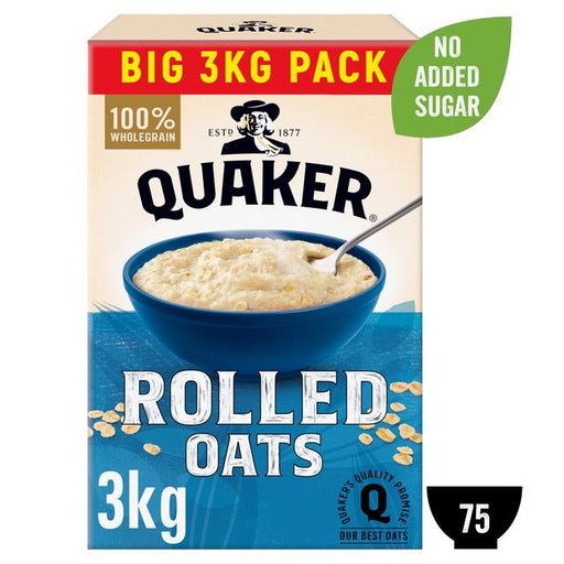 Quaker Rolled Oats Porridge Cereal 3kg Botiga