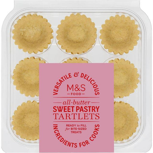 M&S Mini All Butter Sweet Pastry Tartlets 18 per pack Botiga