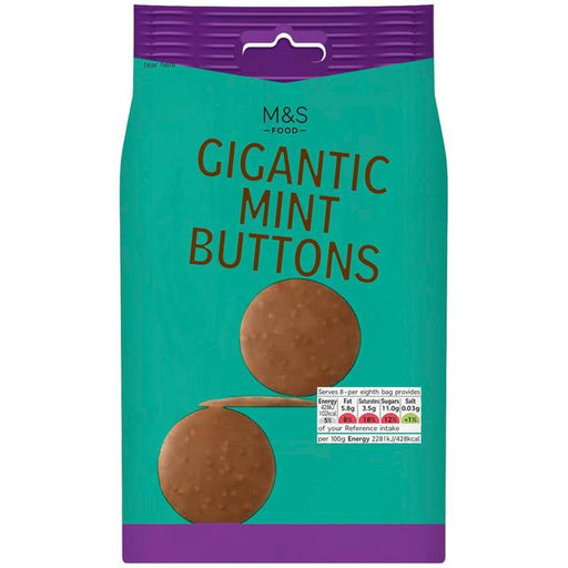 M&S Gigantic Mint Chocolate Buttons 150g Botiga