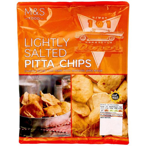 M&S Lightly Salted Pitta Chips 150g Botiga