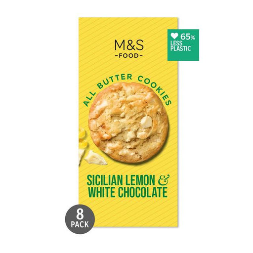 M&S Sicilian Lemon & White Chocolate Cookies 200g Botiga