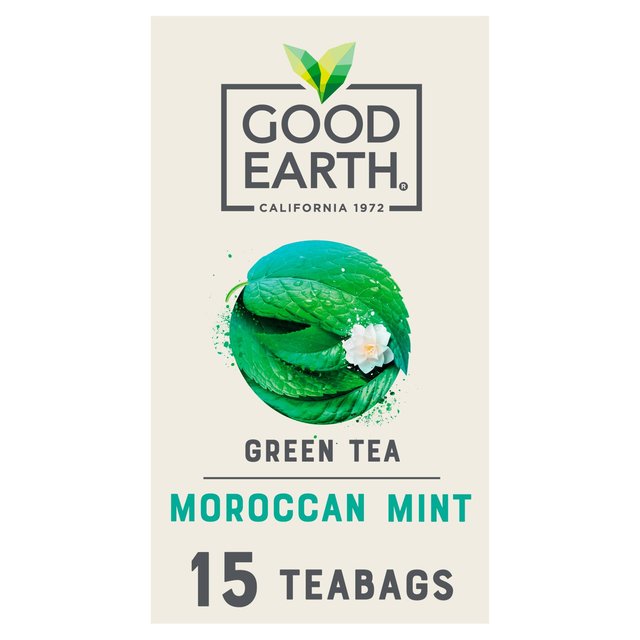 Good Earth Teabags Moroccan Mint & Green Tea 15 per pack Botiga