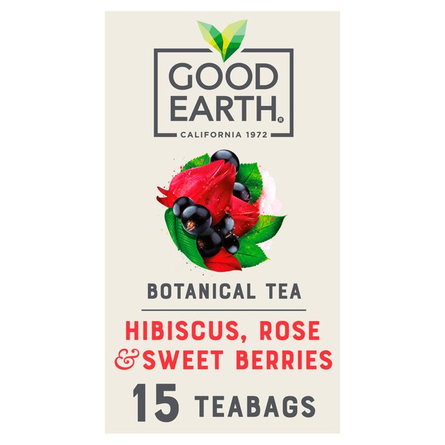 Good Earth Teabags Hibiscus, Rose & Sweet Berries 15 per pack Botiga