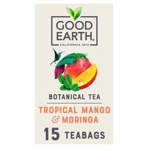 Good Earth Teabags Tropical Moringa Mango 15 per pack Botiga