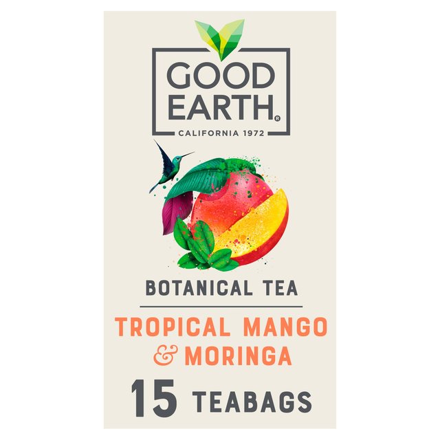 Good Earth Teabags Tropical Moringa Mango 15 per pack Botiga