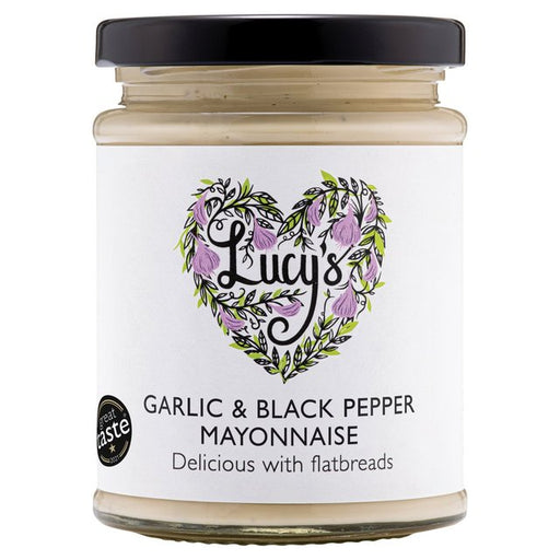 Lucys Dressings Garlic & Black Pepper Mayonnaise 240g Botiga
