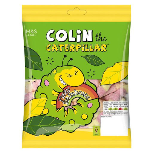 M&S Colin The Caterpillar Fizzy Rainbows 150g Botiga