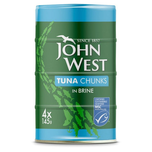 John West MSC Tuna Chunks In Brine 4 x 145g Botiga