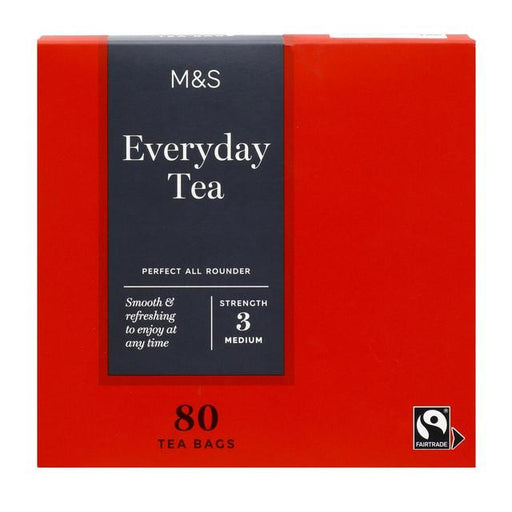 M&S Fairtrade Everyday Tea Bags 80 per pack Botiga