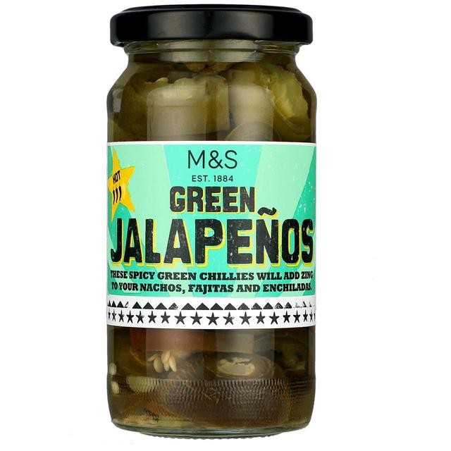 M&S Green Jalapenos 200g Botiga