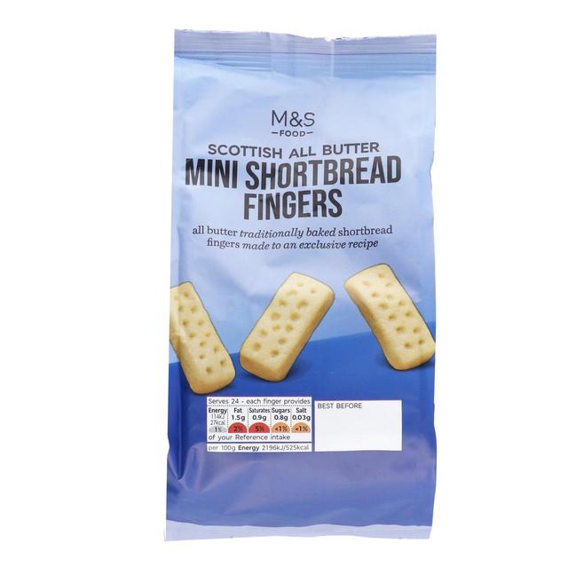 M&S All Butter Mini Scottish Shortbread Fingers 125g Botiga