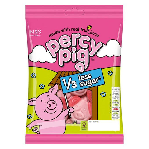 M&S Percy Pig Sugar Reduced 150g Botiga