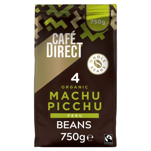 Cafedirect Fairtrade Organic Machu Picchu Peru Coffee Beans 750g Botiga