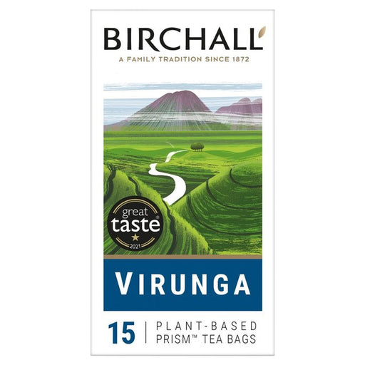 Birchall Virunga Afternoon Tea - 15 Prism Tea Bags 15 per pack Botiga