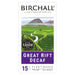 Birchall Great Rift Decaf - 15 Prism Tea Bags 15 per pack Botiga