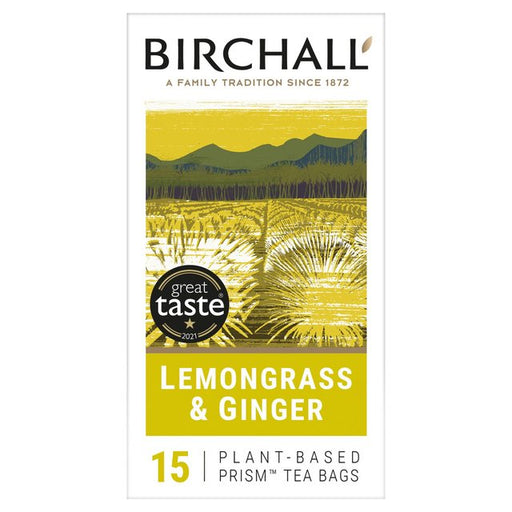 Birchall Lemongrass & Ginger - 15 Prism Tea Bags 15 per pack Botiga
