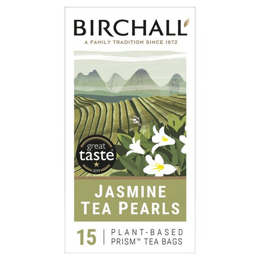Birchall Jasmine Tea Pearls - 15 Prism Tea Bags 15 per pack Botiga