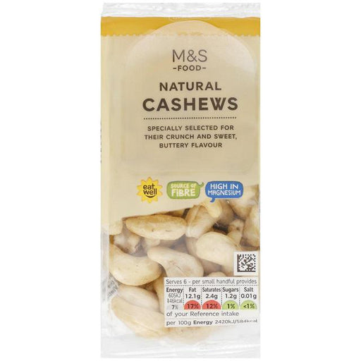 M&S Natural Cashew Nuts 150g Botiga