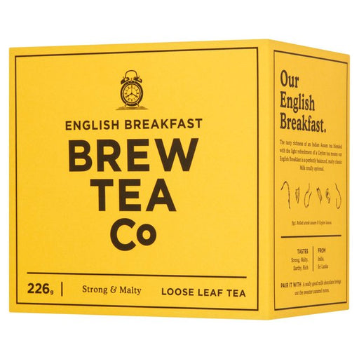 Brew Tea Co English Breakfast Loose Leaf Tea 226g Botiga