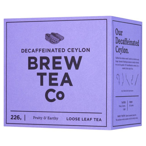 Brew Tea Co CO2 Decaffeinated Tea Loose Leaf Tea 226g Botiga