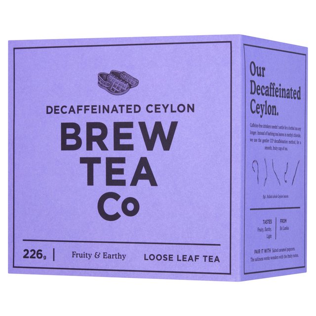Brew Tea Co CO2 Decaffeinated Tea Loose Leaf Tea 226g Botiga