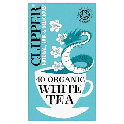 Clipper Organic & Fairtrade White Tea 40 per pack Botiga