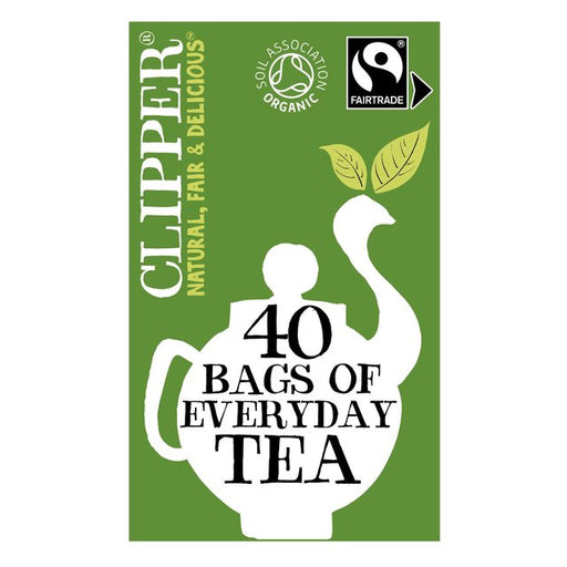 Clipper Organic & Fairtrade Everyday Tea 40 per pack Botiga