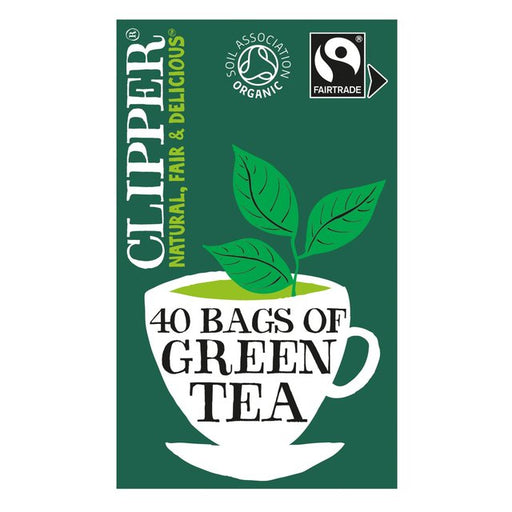 Clipper Organic & Fairtrade Green Tea 40 per pack Botiga