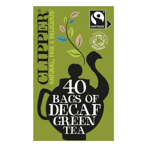 Clipper Organic & Fairtrade Decaffeinated Green Tea 40 per pack Botiga