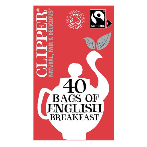 Clipper Organic & Fairtrade English Breakfast Tea 40 per pack Botiga