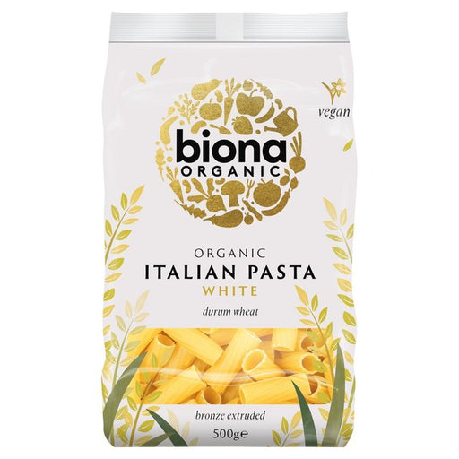 Biona Organic White Rigatoni Pasta 500g Botiga