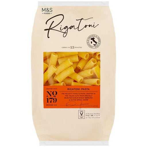 M&S Made in Italy Italian Rigatoni Pasta 500g Botiga