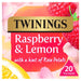 Twinings Raspberry & Lemon Fruit Tea 20 per pack Botiga