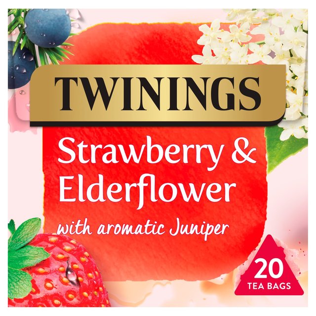 Twinings Strawberry & Elderflower Fruit Tea 20 per pack Botiga