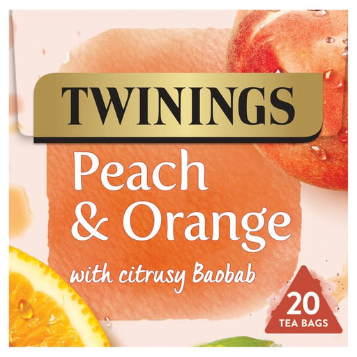 Twinings Peach & Orange Fruit Tea 20 per pack Botiga