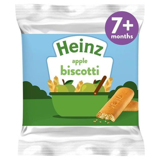 Heinz Apple Biscotti Baby Food Snacks 7+ Months 60g Botiga