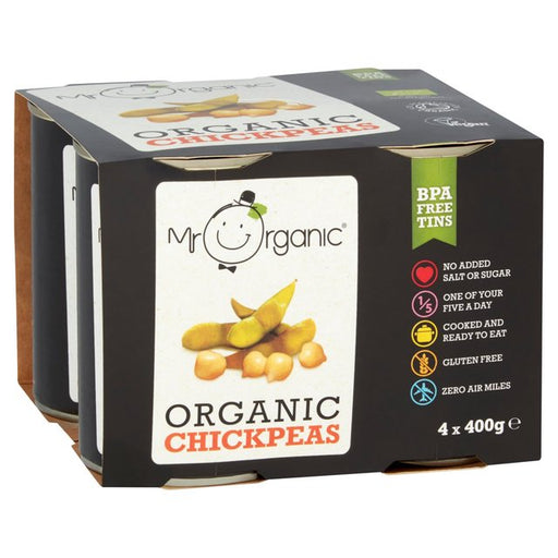 Mr Organic Chickpeas 4 x 400g Botiga