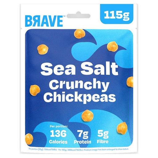 BRAVE Roasted Chickpeas Sea Salt Sharing 115g Botiga