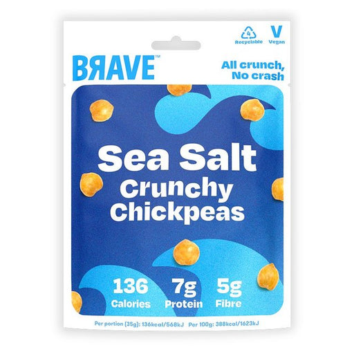 BRAVE Roasted Chickpeas Sea Salt 35g Botiga